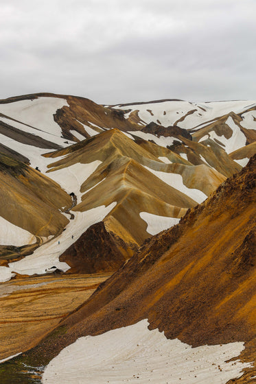 sand covered desert hills over the horizon