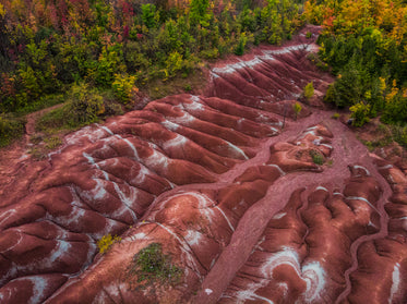 sandy hills with natural reds landscape