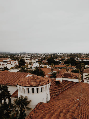 santa barbara california clay shingle rooftops