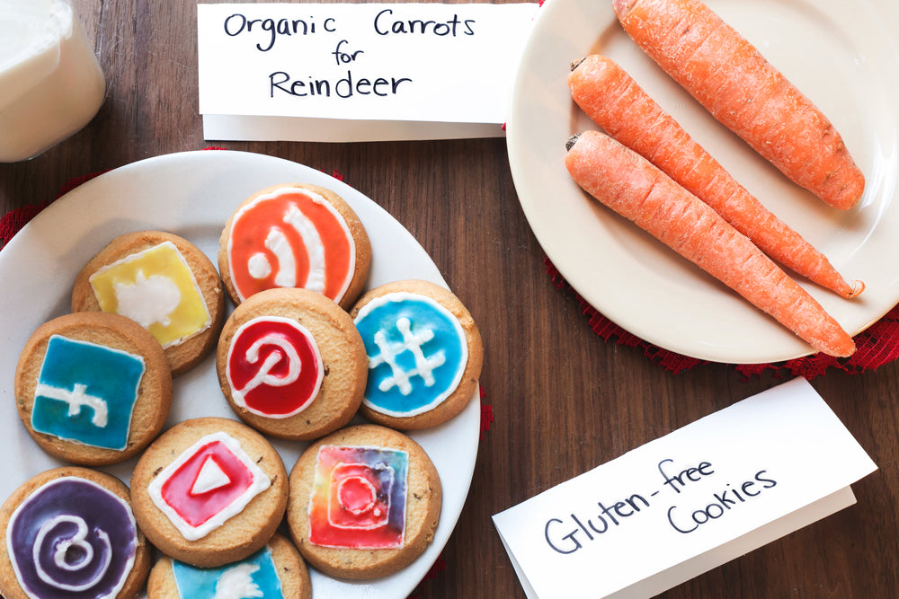 santa cookies and reindeer carrots