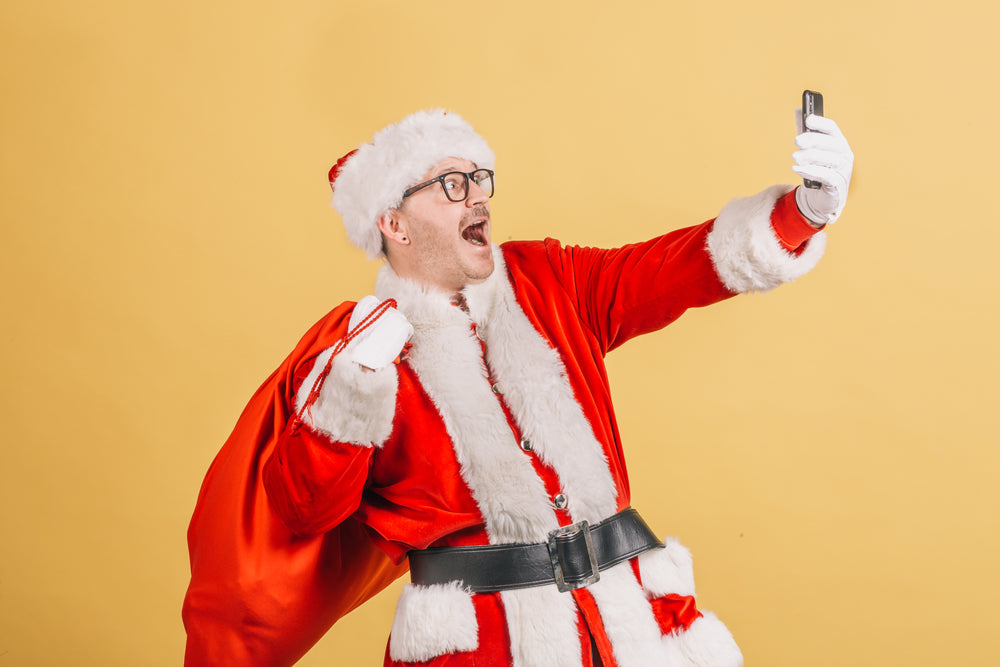 santa selfie