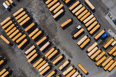 school bus parking lot