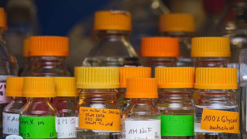 Science Lab Chemical Bottles