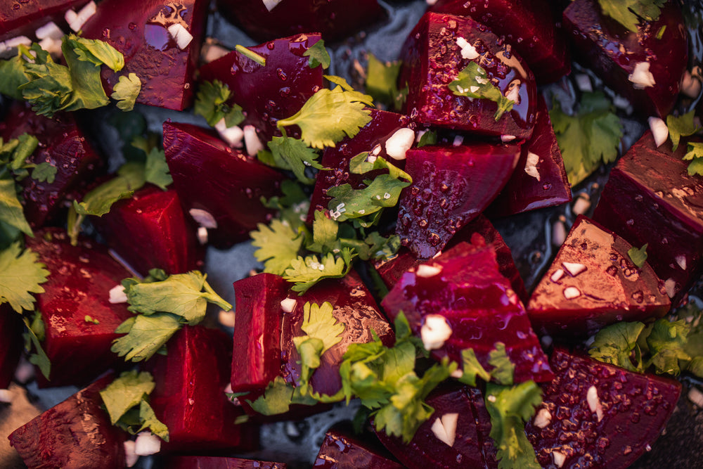 seasoned beetroot salad