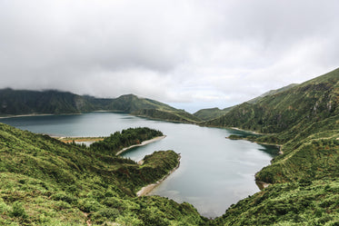 secluded lake in the mountains