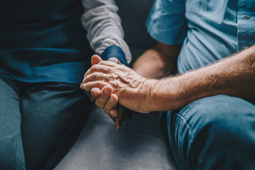 senior married hands