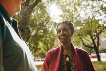 senior woman in park