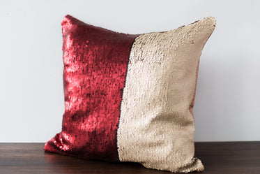 sequin decorative throw pillow