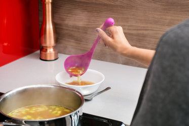 serving soup
