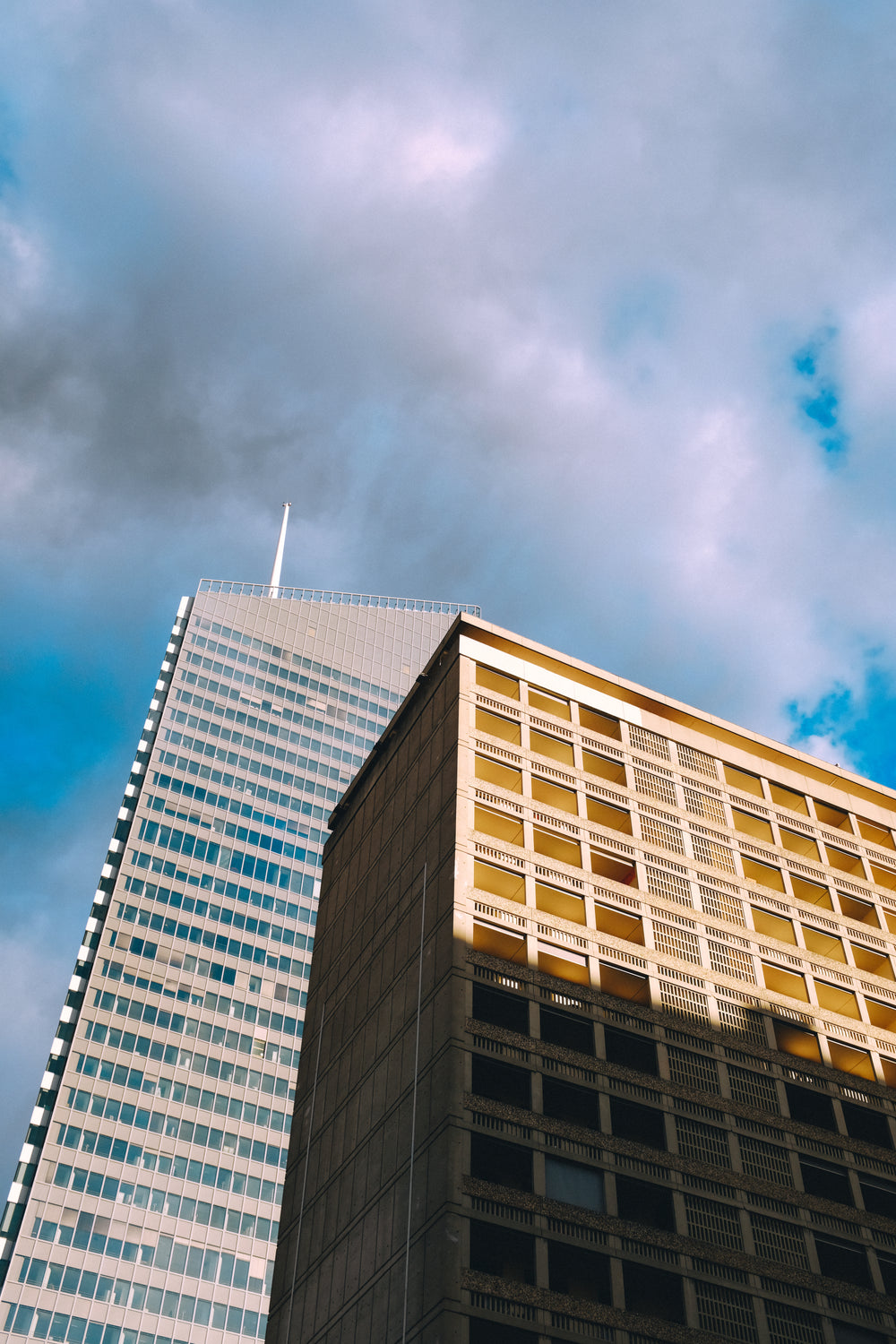 shadow on a high rise