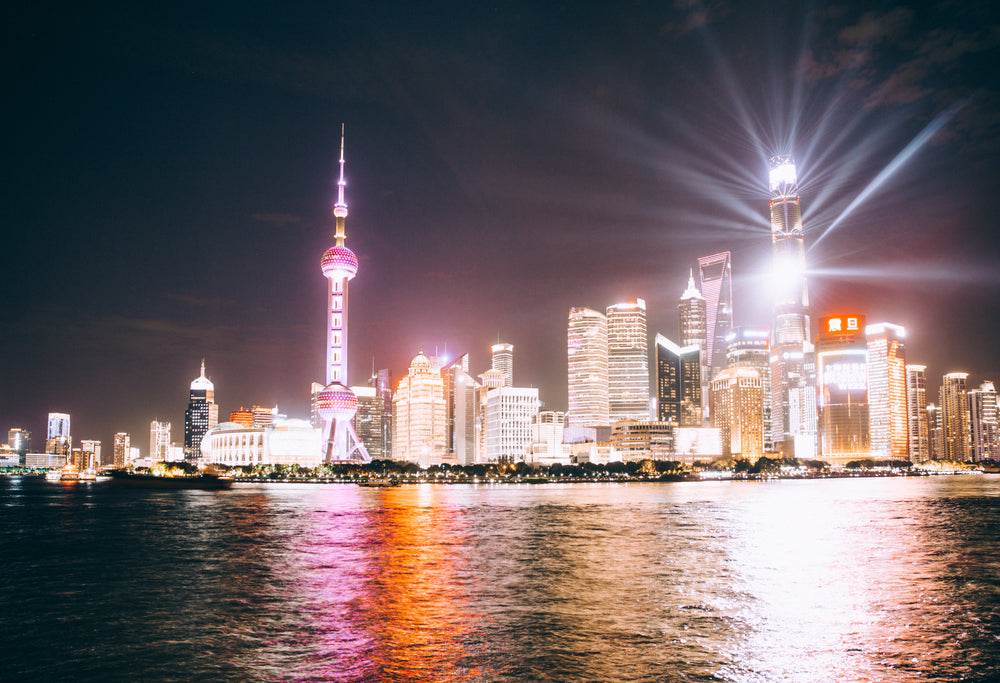 shanghai night skyline