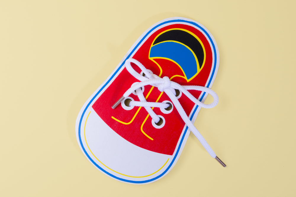 shoe sticker with laces