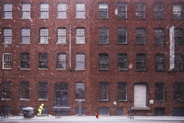 shoveling winter snow