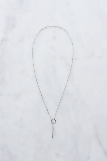 silver threader necklace