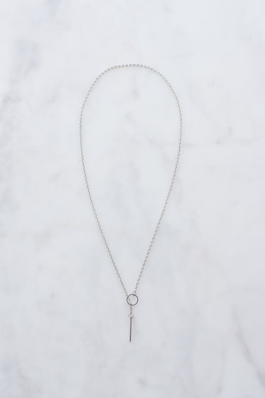 silver threader necklace