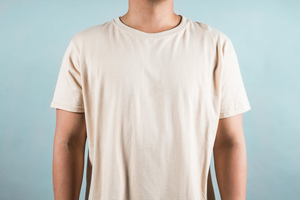 simple beige mens shirt