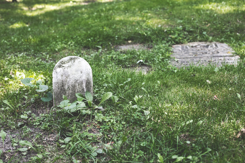 simple grave stone