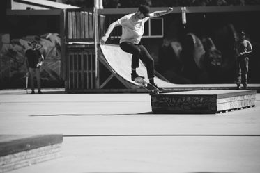 skateboarder ollie off box