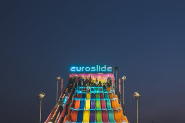 slide ride at night