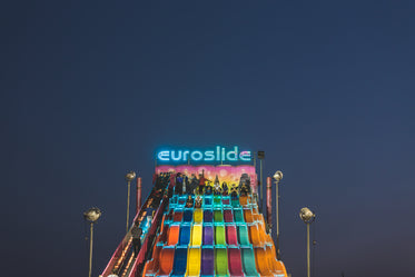 slide ride at night