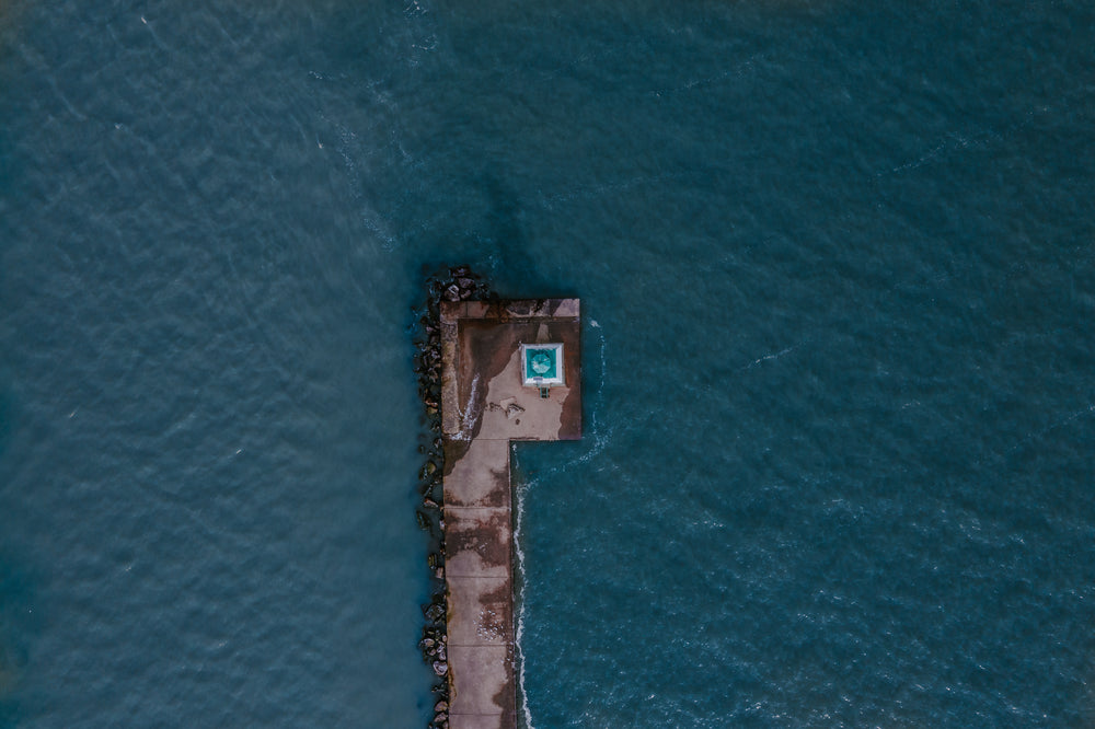 small building on pier