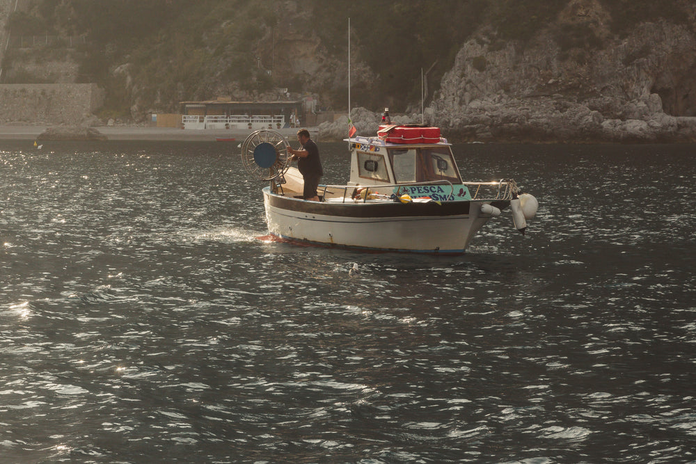 small fishing boat in italy