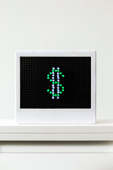 small led light with dollar sign