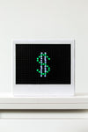 small led light with dollar sign