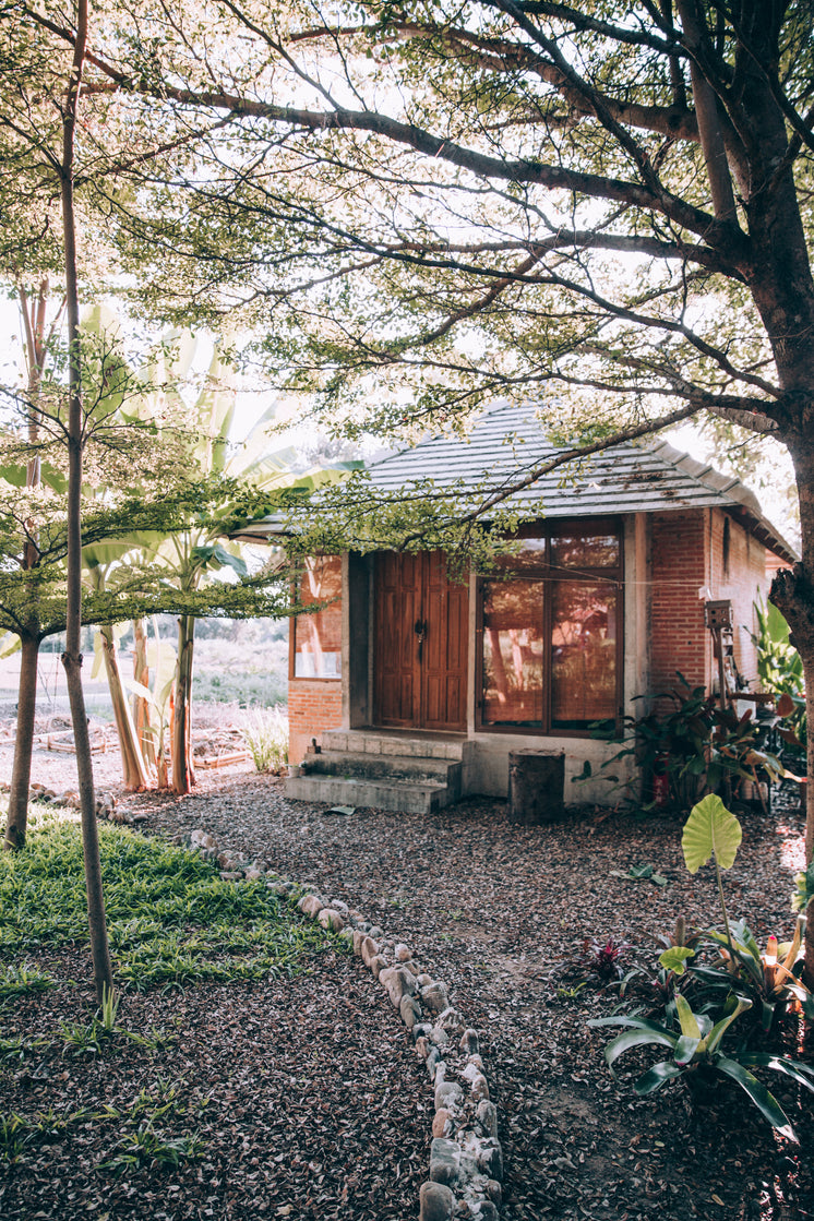 Small Red Brick Cabin