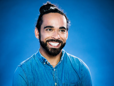 Smiling Man in Blue