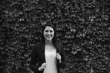 smiling portrait of woman in a blazer