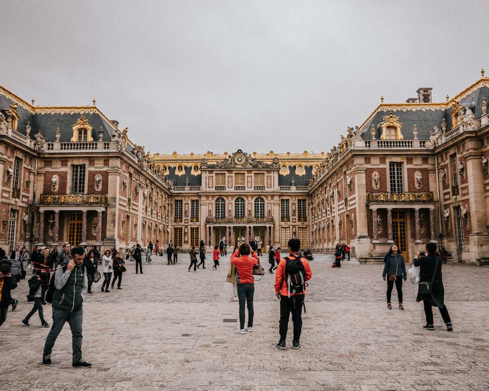 snapping selfies at versailles