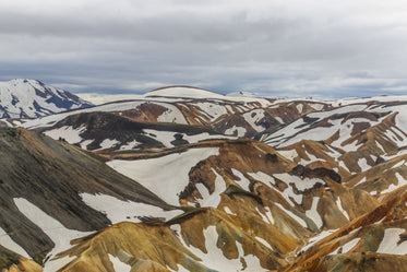 snow capped desert mountains