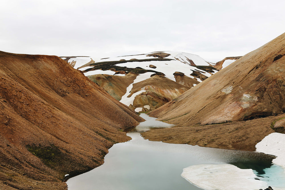 snow covered desert sands