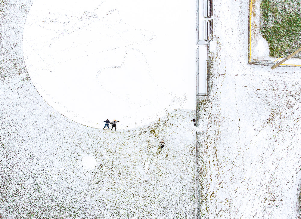 snow wheels in fields