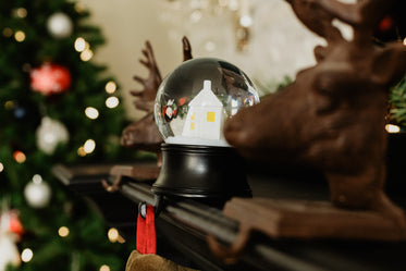 snowglobe on the mantle