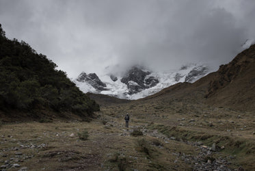 snowy machu picchu peaks