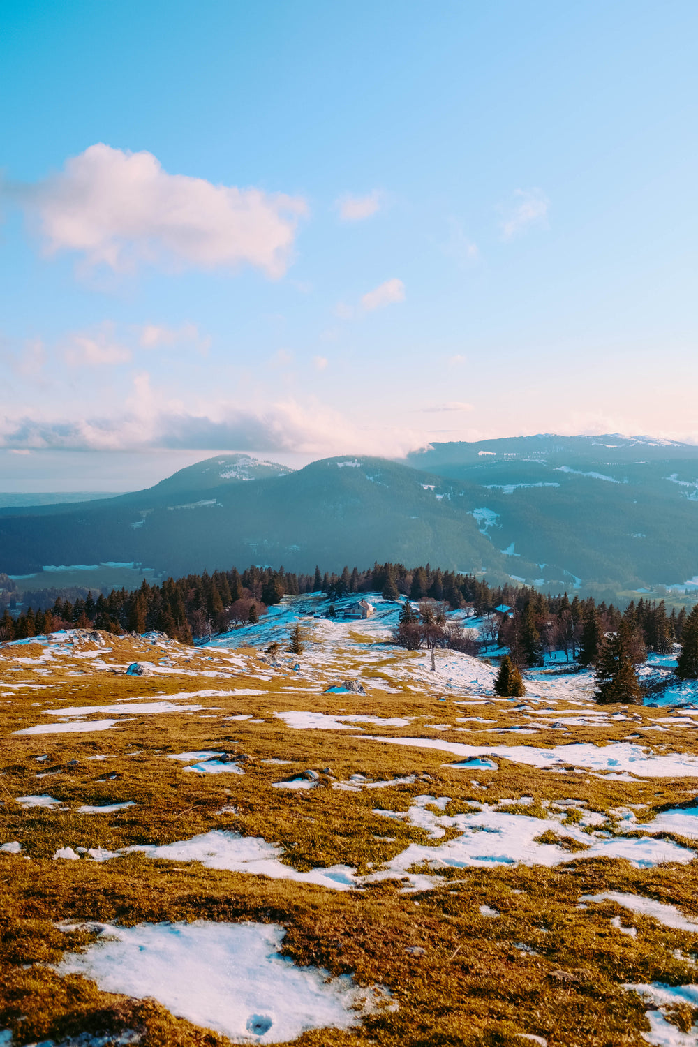 snowy mountain view