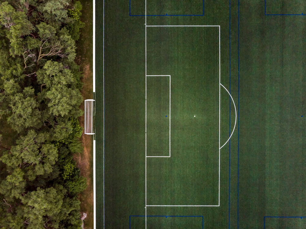 soccer field goal drone