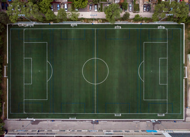 soccer field in the city