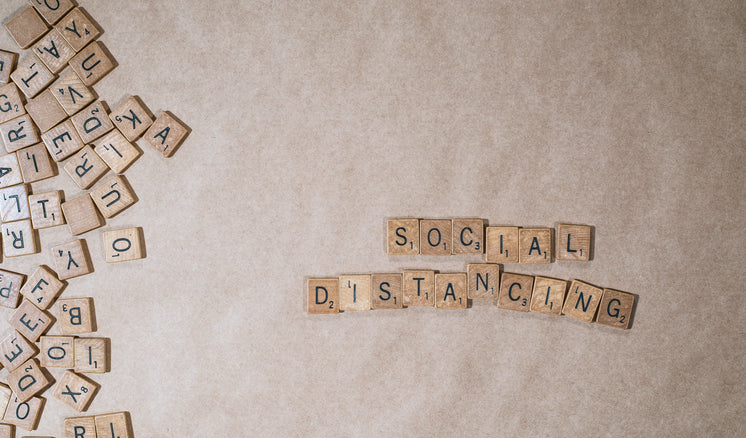 Social Distancing In Scrabble Letters