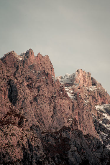 soft light over mountain peaks