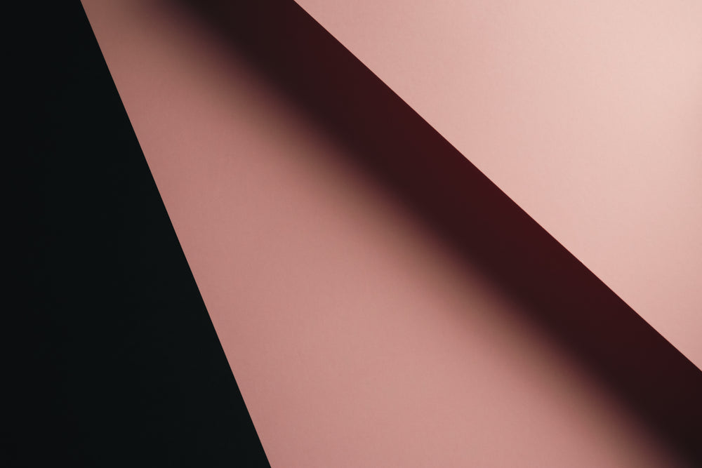 soft pink and black geometric abstract shapes