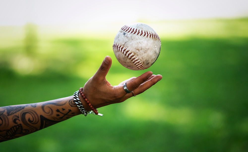 softball catch with hand