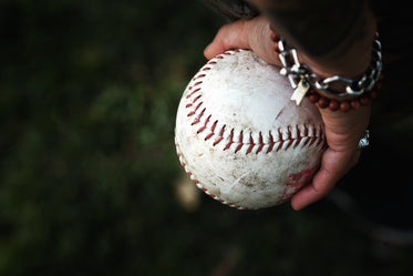 softball in the palm of your hand