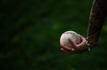 softball pitcher prepares