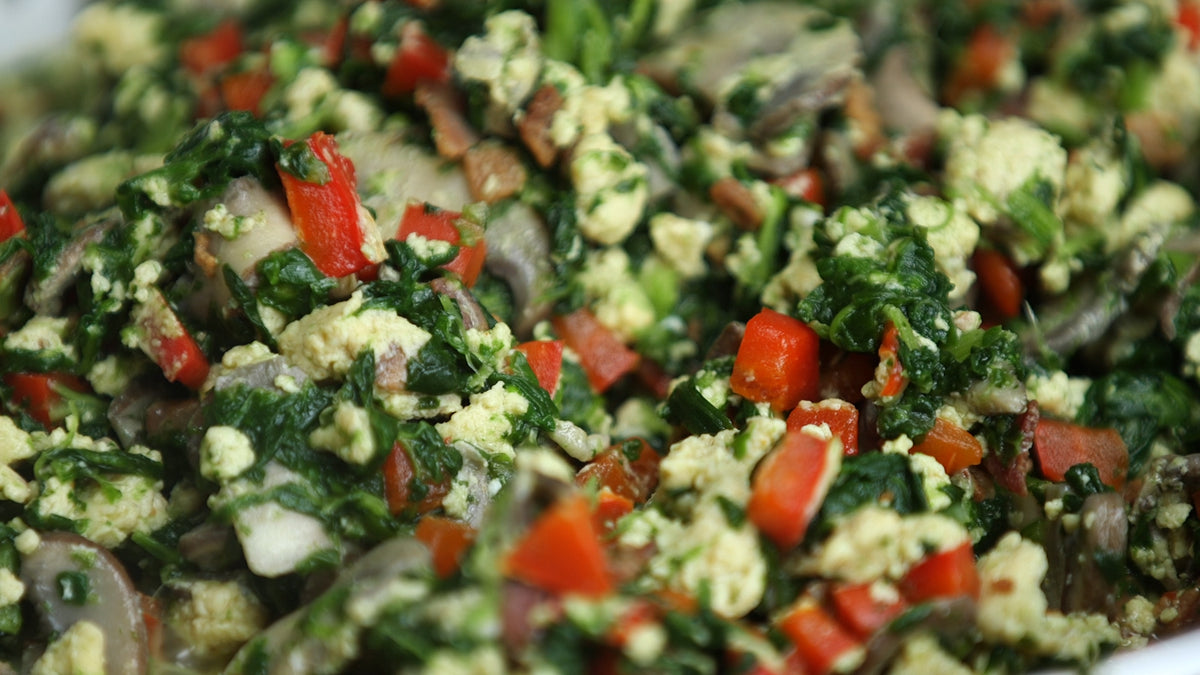 spinach egg salad