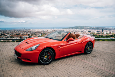 sports car parked in barcelona