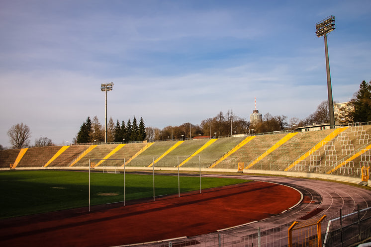 Sports Field With Bleachers