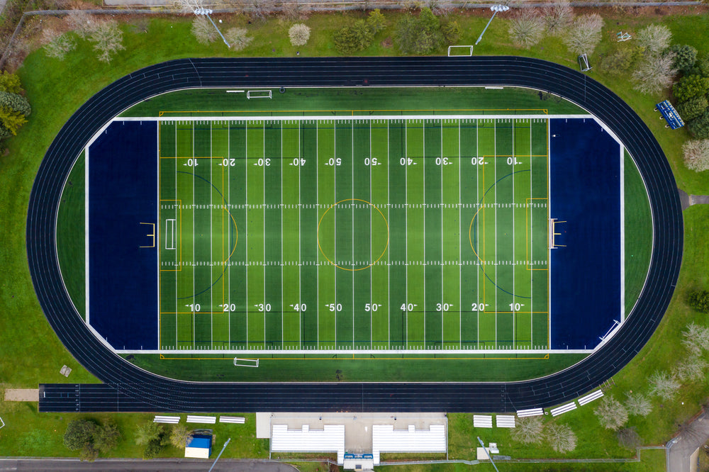 sports stadium top view